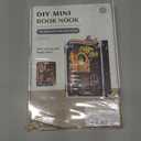 ISSEVE Book Nook Kit, DIY Miniature House Kit for Adults Teen Beginners, Dollhouse Mini Booknook Kits, Tiny House Bookshelf Decoration, 3D Wooden Puzzles Crafts Gifts (Magic Book House)