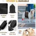 Adjustable Dog Lift Harness Dog Sling for Large Dogs Hind Leg Support Soft Lift Support and Rehab Harness for Weak Rear Legs, Helps Senior, Injured, Disabled and After ACL Surgery Dogs Large (Black)