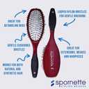 Spornette XL Super Looper Wig Brush, Cushioned & Looped Nylon Bristles for Extensions, Wigs, Hair Pieces, Toupees & Weaves - For Brushing, Styling, & Detangling Natural & Synthetic Hair (Extra Large (Pack of 1))