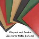 2 x KWZESLE Kraft Paper Gift Bags with Handles, 4 Assorted Colors (Red/Green/Black/Kraft) Party Favor Bags for Wedding, Christmas, Birthday (Multicolored, 3.15 * 6.3 * 8.6in)