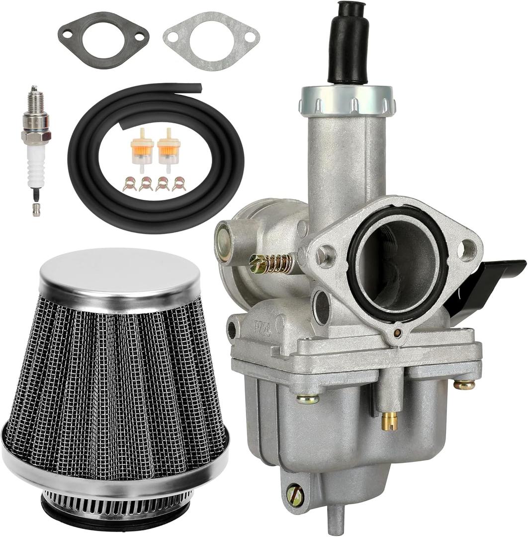 PZ26 Carburetor Carb Kit Replacement for CG 125cc 150cc 250cc TRX200 TRX250 ATC185 XR100 CRF100 CB125 TaoTao Zongshen Lifan Sunl 4 Stroke Engine ATV Quad Dirt Pit Bike Go Kart Parts