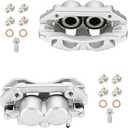 Front Disc Brake Caliper Assembly with Bracket fit for 2007-2009 Chrysler Aspen, 2007-2009 Dodge Durango, 2009-2011 Dakota, 2009-2023 Ram 1500, Front Right/Left Caliper set with 2PC, 18-B5054 18-B5055