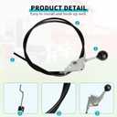 055-8020-00 055802000 Throttle Control Cable Compatible with Bad Boy ZT Elite, Maverick, MZ Magnum, MZ Rambler, Compact Outlaw, Walk Behind Lawn Mower