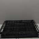 PayLessHere 18 Inch Dog Crate Kennel for Small Dogs Metal Cage Single-Door Folding Travel Indoor Outdoor Puppy Playpen with Divider and Handle Plastic Tray, Black
