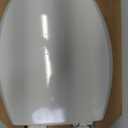 Mayfair Cassel Slow Close Toilet Seat, Easy Clean, Non Slip Premium Wood Seat, Easy Install, Made in USA, Elongated, White