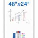 Amazon.com : maxtek Rolling White Board, 48 x 24 Height Adjustable Whiteboard on Wheels, Large Magnetic Standing Mobile Easel Board, Double-Sided with Stand for Office, Home, and Classroom : Office Products