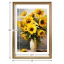 JCJMY 16x24 Vintage Picture Frame for Poster Photo Picture and 40x60 cm Canvas with 14x20 Mat, Elegant Retro 16 by 24 Photo Frame with Shatter-Resistant Plexiglass for Wall, Gold, 2 Pack