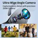 AI Smart Glasses with Camera Stabilization - 8MP POV Video Recording, Real-Time AI Translation, Smart Assistant, Dual-Mic Noise Canceling for Travel & Meetings - Anti-Blue Light, Beige Frame
