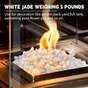 10lb Natural Polished White Pebbles, 1/2 Inch Decorative Rocks