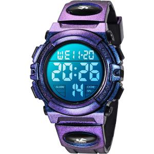 Kids Watch,Boys Watch for 3-15 Year Old Boys,Digital Sport Outdoor Multifunctional Chronograph LED 50 M Waterproof Alarm Calendar Analog Watch for Children with Silicone Band,Kids Gift