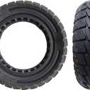 10x3 (80/65-6), 255x80, 10" Off-Road Honeycomb Tire, 10-inch Air Pocket Non-Pneumatic Solid Tire w/Slot 43mm Replacement for Zero 10X / VSETT, Kaabo Electric Scooter Tyre Wheel Parts (1)