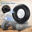GICOOL 25x8/9/10-12 Butyl Inner Tubes, 2 Pack with TR6 Valve Stem, Heavy-Duty ATV Inner Tubes, Replacement Tubes for Tractors, ATVs, Trailers, Garden Wagons, Golf Carts
