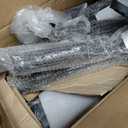 Sweetcrispy Small Office Desk Chair - Armless PU Leather with Comfy Lumbar Support, Height Adjustable Rolling Swivel Task for No Arms, for Adult, Student, Bedroom, Home, Vanity, Black