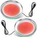 2 PCS Chicken Water Heater for Winter 110V 38W Poultry Drinker Heater Base Surface Temperature can Reach About 140 Fahrenheit Degree Chicken Waterer Electric Deicer Heated Base (Green)