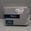 Bedsure 100% Washed Cotton Duvet Cover Queen Size - Grey Minimalist Cotton Duvet Cover Linen Like for All Seasons - GentleSoft Plain Simple Bedding, 3 Pieces (Grey, Queen, 90"x90")