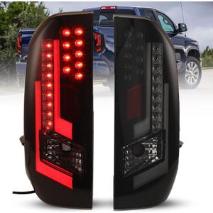 ROXX LED Tail Lights Fit for 2014-2021 Toyota Tundra, Tail Lights Assembly Replacement for Toyota Tundra Pickup 1 Pair (Smoked Lens)