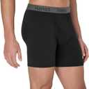 Hanes Men's Stay Dry Pouch Boxer Briefs, Performance Stretch Boxer Brief With Leak Protection, 3-pack (Black, XL)