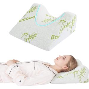 ROYALAY Best Pillow for After Face Lift Surgery, Memory Foam Back Sleeping Training Pillow for Wrinkles, Nose Job Recovery Supplies Support for Facial & Neck Procedures