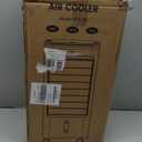 Windowless Air Conditioners, 4 In 1 Portable Swamp Cooler with 2 Water Tanks, Room Air Conditioner with 4 Ice Packs, Remote, 12H Timer, 3 Speeds 4 Modes, Ventless Cooler for Indoor Home Office