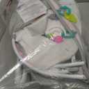 Bright Starts Pink Paradise Portable Compact Automatic Baby Swing with Music, Unisex, Newborn +