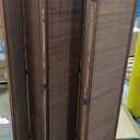 5 Panel Bamboo Room Divider and Folding Panel Screen,Bamboo Panel Divider for Room Separation,Brown,67" H x 76.75" W