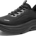 ALLSWIFIT Women's Slip On Walking Shoes Hands-Free Cushion Running Tennis Comfortable Arch Support Gym Workout Athletic Fashion Sneakers StediCloud, Size 10, All Black, SARS26003W