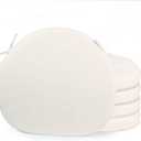 Loveboat Washable Windsor Chair Cushion Chair Seat Cushion for Kitchen, Dining, Farmhouse Milky White (Pack of 4)