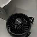 Gaiatop Desk Fan, 5-Inch Portable Electric Table Desktop Air Circulator Fans, Small but Powerful with 3 Speed 360 Adjustable Tilt for Cooling Home Dorm Office Bedroom Bathroom Kitchen, Black