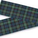 Tartan Pattern Blue Black Long Table Runner Coffee Table Runner Holiday Decor Kitchen Table Holiday Decor 13 x 70 Inches