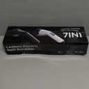 Leebein Electric Spin Scrubber, Cordless Cleaning Brush for Bathroom Shower Tub, IPX7 Waterproof Power Scrubber with 7 Brush Heads, Extendable Long Handle and 2 Speeds Scrubber for Bathtub Floor (Black)