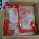 VEVOR 9215LBS 3/8"  1/2" Ratchet Binders 9,215 LBS Secure Working Load, G70 Hooks and Adjustable Length, for Grade 70-80 Chains, Tie Down, Hauling, Towing, 2-Pack, Red