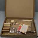 Acacia Cutting Board Set of 3 with Holder, Solid Acacia Wood Chopping Boards, Thick Kitchen Cutting Boards, Serving Boards for Meat, Vegetables and Fruits