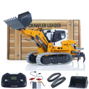 TOUCAN RC HOBBY US in Stock 1/50 RC Electric Lifting Tracked Loader LR636 2.4G Construction Vehicle Metal Bucket Tracks Ripper RTR Model Light Sound Battery New Year Gift for Ages 14+