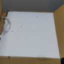 Gold Semi Flush Mount Ceiling Lights, 4-Light 18" Ceiling Light Fixture with White Pleated Fabric Shade, Drum Lamp for Nursery Hallway Bedroom Kitchen, AD-25036-4SF-GD