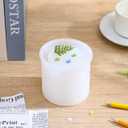 NUOBESTY Pen Holder Silicone Mold for Epoxy Resin DIY Pencil Holder Mold 3.58 X 3.58 X 3.42 in Desk Organizer Storage Box for Pens Pencils Small Jewelry