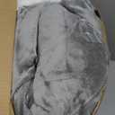 Westinghouse Heated Throw Blanket, Soft Flannel to Sherpa Electric Throw with 6 Heating Levels, 2-10 Hours Time Settings, Fast Heating, Machine Washable 50x60 Inch, Light Grey