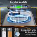 ZHK 360 Rotatable Ring for iPhone 12/12 Pro Case Magnetic, [Military Grade Drop Proof] [Translucent Frosted Back Panel] Slim Non-Slip Matte Phone Case for iPhone 12/12 Pro 6.1'', Space Black