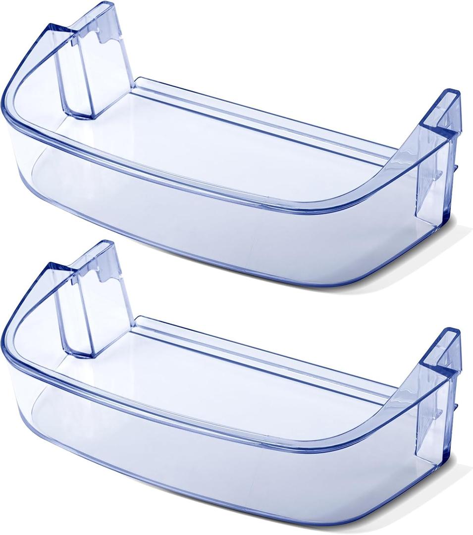 2-Pack WPW10430639 Refrigerator Door Shelf Bin Compatible with Whirlpool Kenmore, Freezer Door Bin W10430639 W10324876 WPW10430639VP AP6021338 PS11754659 EAP11754659 2683861