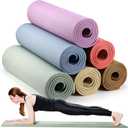 Timgle 6 Pcs 10mm Thick Yoga Mat Bulk 68 x 24 Inches Anti-slip Tear-resistant Exercise Mat Adult Gym Mats for Fitness, Stretching, Workout and Studio, Outdoor Yoga, Pilates