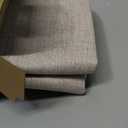 MIULEE 100% Blackout Linen Textured Curtains for Bedroom Solid Thermal Insulated Natural Beige Grommet Room Darkening Curtains & Drapes Luxury Decor for Living Room Nursery 52 x 84 Inch (2 Panels)