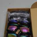 Flutesan 6 Pack Swim Goggles for Adult Anti Fog Swimming Glasses with Ear Plugs Nose Clip No Leaking Full Protection Goggles (6.3 X 1.6 Inches, Vivid Color)