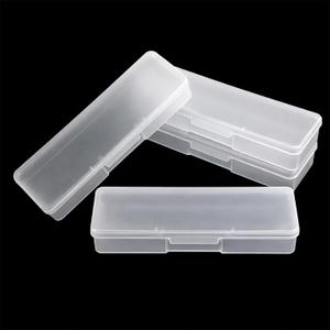 4 PCS Transparent Storage Boxes for Nail Tool, Plastic Nails Storages Manicures Tool Boxs Personal Nails Boxs Storages Case Nail Implement Storage Box Personal Box for Manicure Pedicure Kit