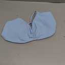 YEOREO Halter Sports Bras for Women Adjustable Strappy Open Back Impact Removable Pads Deep V Bra Workout Gym Yoga Crop Top, Blue, M