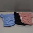 Kitty Bum Bums Reusable Cat Diapers and Stud Pants to Prevent Pee Marking - with Adjustable Tabs to Fit (Pack of 3) (Medium)