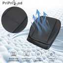 Priprilod Black Microfiber Leather Driver & Passenger Side Bottom & Top Lean Back Replacement Cover Compatible with Mercedes Benz C250 C250 C350 2008 2009 2010 2011 2012 2013 2014 2015