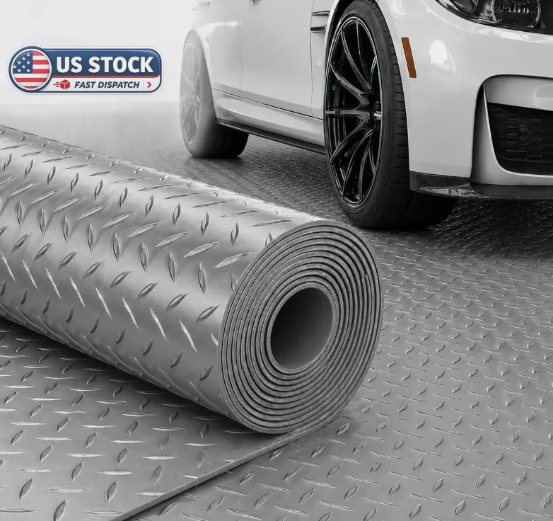 4x10 FT Garage Floor Mat, 2.8mm Thickened (Gray)
