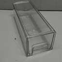 Fridge Drawer Pull Out Stackable Bins, Clear Refrigerator Stackable Organizers, Fridge Organizer Storage for Kitchen, Pantry, Vegetables, Fruits (2 Small)