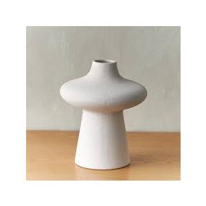 Flower Vase Dried Flower Arrangement Stylish Nordic Simple Table Centerpiece Tabletop Ornament for Office Bedside Home Decor, White