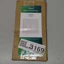 2-Pack Double Toggle Light Switch Cover Plate, Durable Natural Bamboo Fiber Decorative Switch Plate Covers, Light Almond 2 Gang Wall Plate, Corrosion Resistant