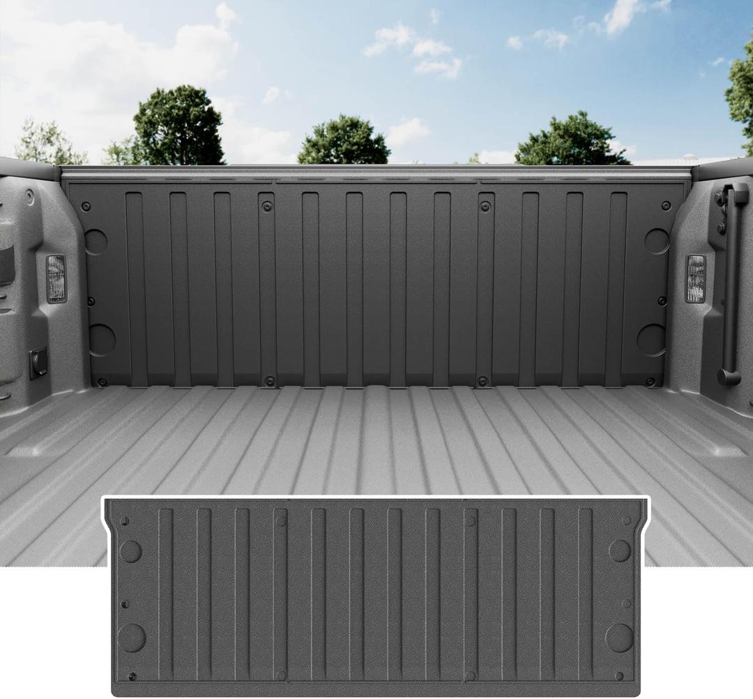 powoq Tailgate Mat Compatible with 2019-2025 Chevy Silverado Bed Mat TPE All Weather Tailgate Liner Replacement for 2019-2025 Chevy Silverado Accessories (Tailgate Mat)